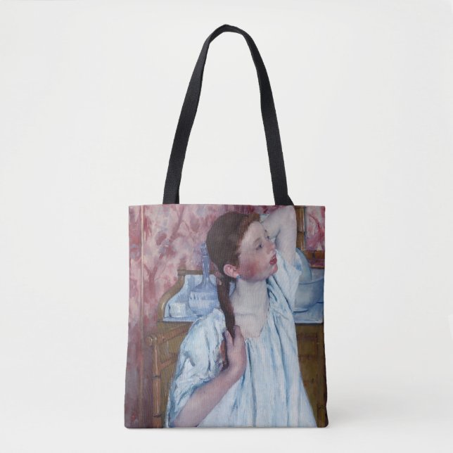 Mary Cassatt - Girl Arranging her Hair Tote Bag (Front)