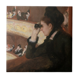 Mary Cassatt - In the Loge Ceramic Tile