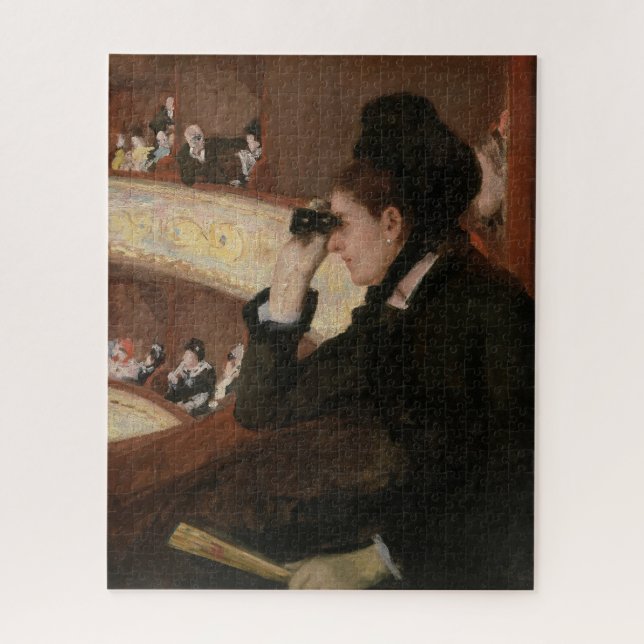 Mary Cassatt - In the Loge Jigsaw Puzzle (Vertical)