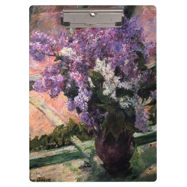 Mary Cassatt - Lilacs in a Window Clipboard (Front)