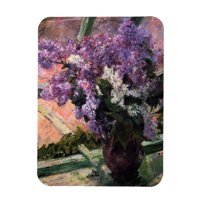 Mary Cassatt - Lilacs in a Window Magnet (Vertical)