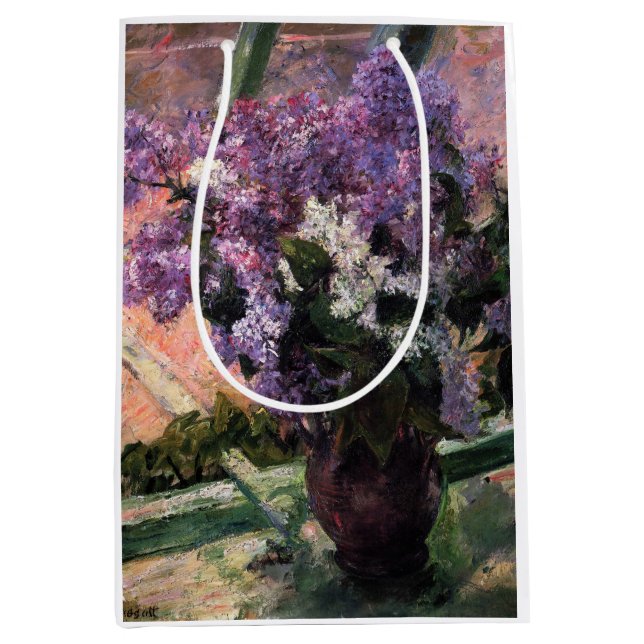 Mary Cassatt - Lilacs in a Window Medium Gift Bag (Front)