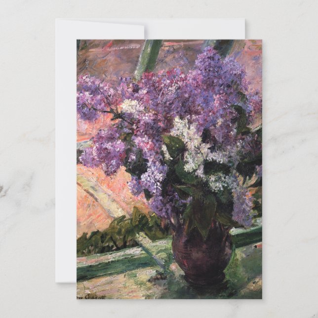 Mary Cassatt - Lilacs in a Window Thank You Card (Front)