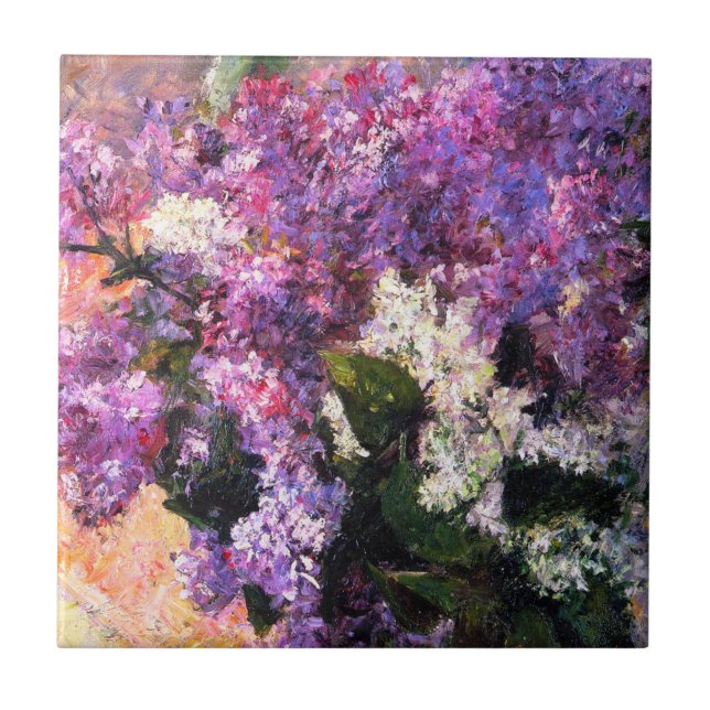 Mary Cassatt Lilacs Tile (Front)
