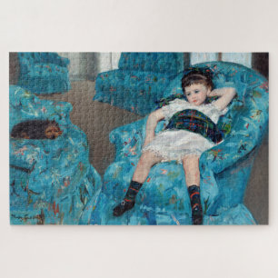Mary Cassatt - Little Girl in a Blue Armchair Jigsaw Puzzle