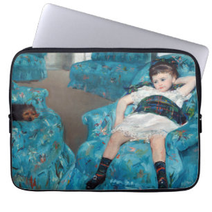 Mary Cassatt - Little Girl in a Blue Armchair Laptop Sleeve