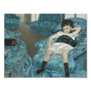 Mary Cassatt - Little Girl in a Blue Armchair Photo Print