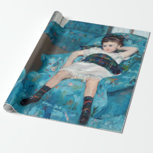 Mary Cassatt - Little Girl in a Blue Armchair Wrapping Paper