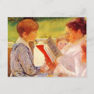 Mary Cassatt- Mrs Cassatt Reading to Grandchildren Postcard