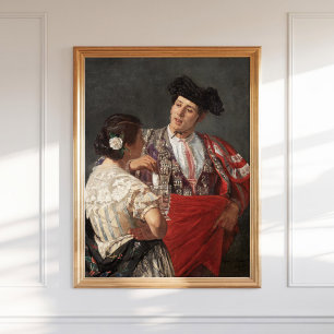 Mary Cassatt Offering the Panal to the Bullfighter Poster