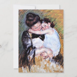 Mary Cassatt painting - Mother and Child Card