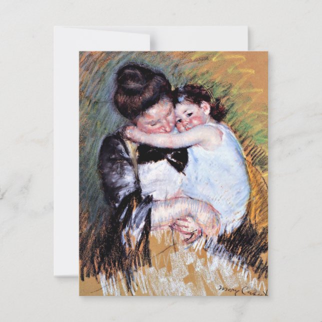 Mary Cassatt painting - Mother and Child Card (Front)
