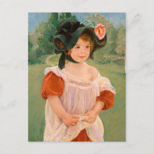 Mary Cassatt "Spring: Margot Standing in a Garden" Postcard