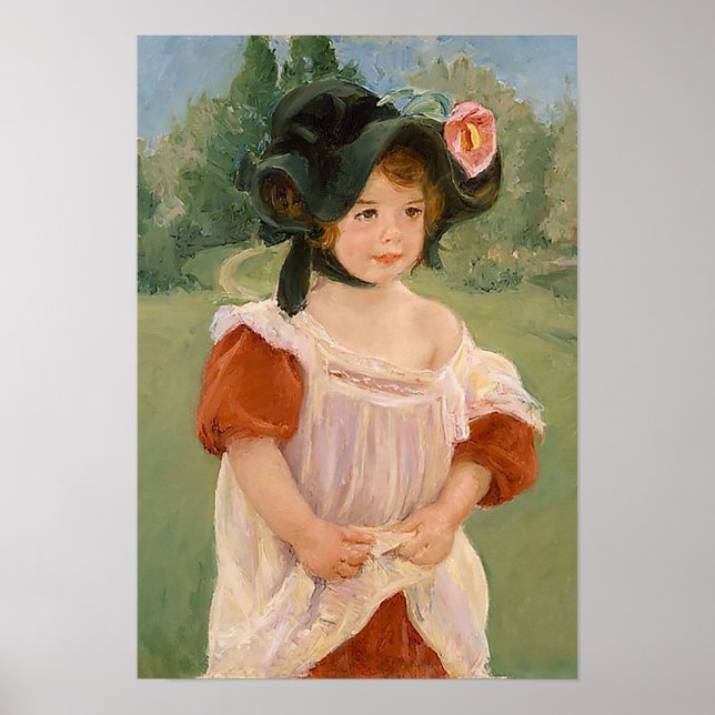 Mary Cassatt "Spring: Margot Standing in a Garden" Poster (Front)