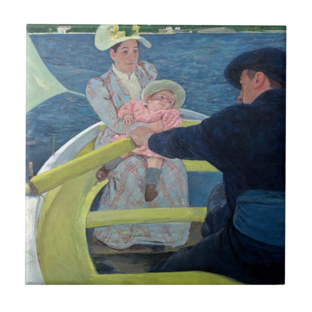 Mary Cassatt - The Boating Party Ceramic Tile (Front)