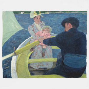 Mary Cassatt - The Boating Party Fleece Blanket