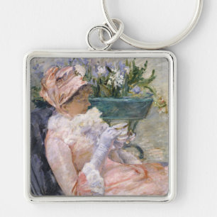 Mary Cassatt - The Cup of Tea Key Ring