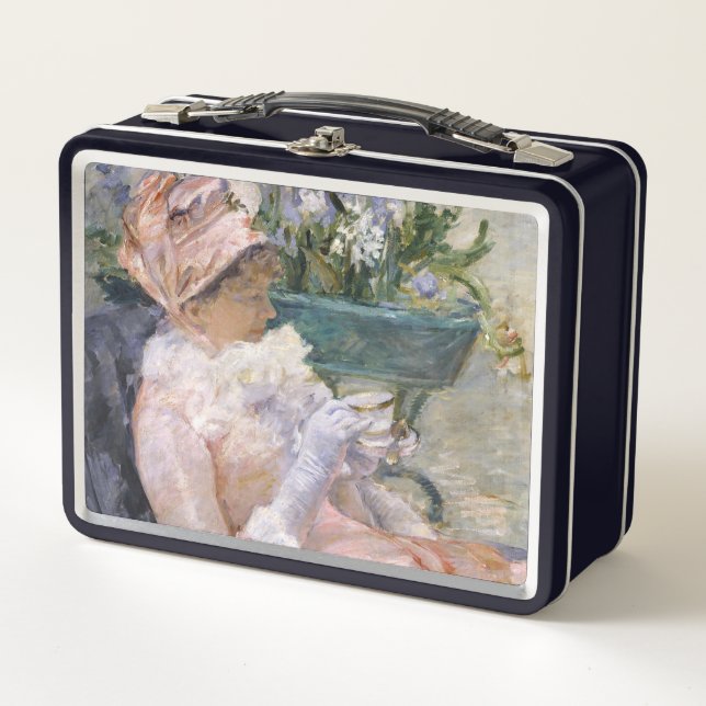 Mary Cassatt - The Cup of Tea Metal Lunch Box (Front)