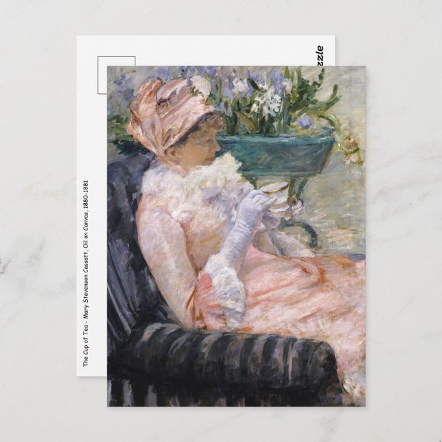 Mary Cassatt - The Cup of Tea Postcard (Front/Back)
