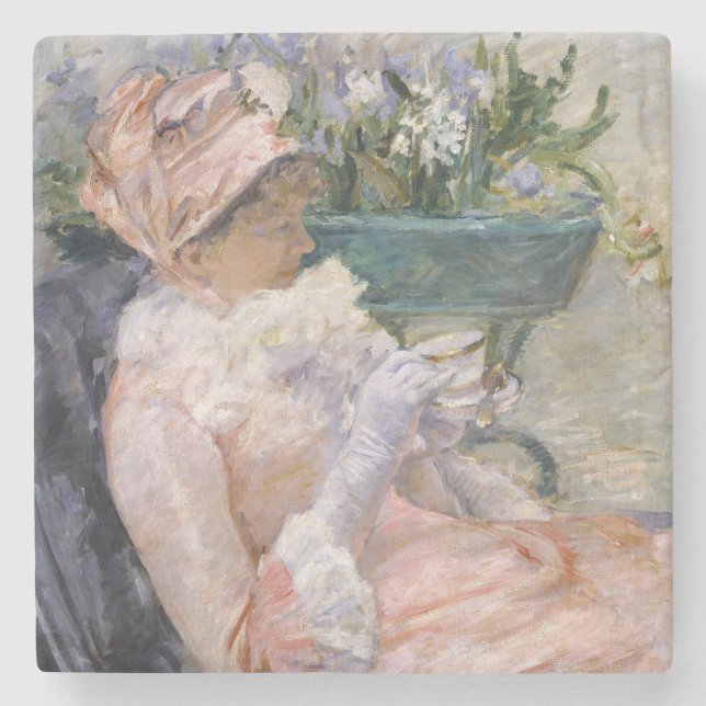 Mary Cassatt - The Cup of Tea Stone Coaster (Front)