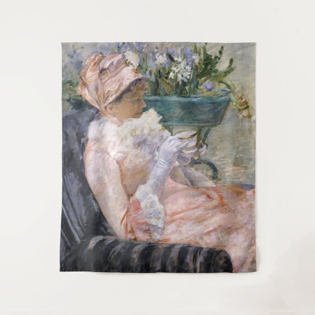 Mary Cassatt - The Cup of Tea Tapestry (Front)
