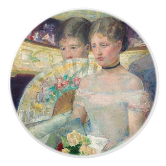 Mary Cassatt - The Loge Ceramic Knob (Front)