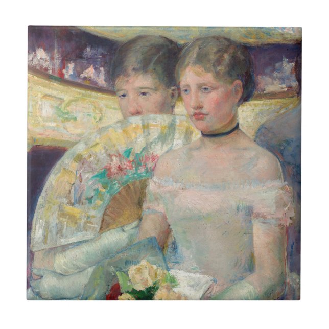 Mary Cassatt - The Loge Ceramic Tile (Front)
