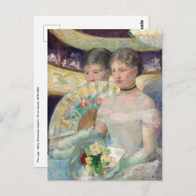 Mary Cassatt - The Loge Postcard (Front/Back)