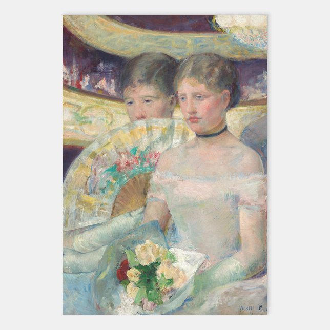 Mary Cassatt - The Loge Wrapping Paper Sheet (Creator Uploaded)