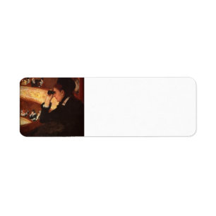Mary Cassatt- The Opera Return Address Label