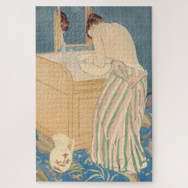 Mary Cassatt - Woman Bathing Jigsaw Puzzle (Vertical)