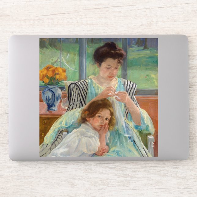 Mary Cassatt - Young Mother Sewing (Computer)