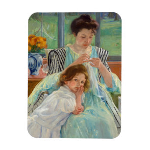 Mary Cassatt - Young Mother Sewing Magnet