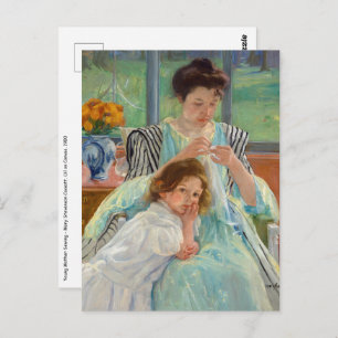 Mary Cassatt - Young Mother Sewing Postcard