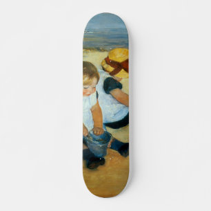 Mary Cassatt's Children on the Beach (1884) Skateboard