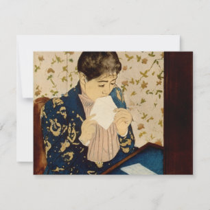 Mary Cassatt's The Letter (circa 1891) Invitation