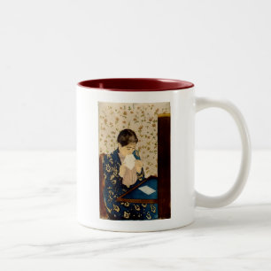 Mary Cassatt's The Letter (circa 1891) Two-Tone Coffee Mug