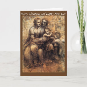 Mary, Christ, St. Anne and the Infant St. John Holiday Card