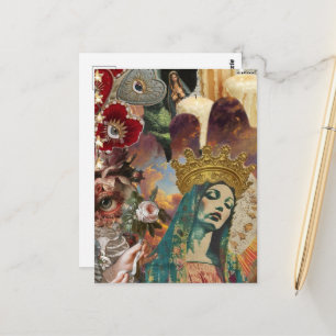 Mary Collage Postcard