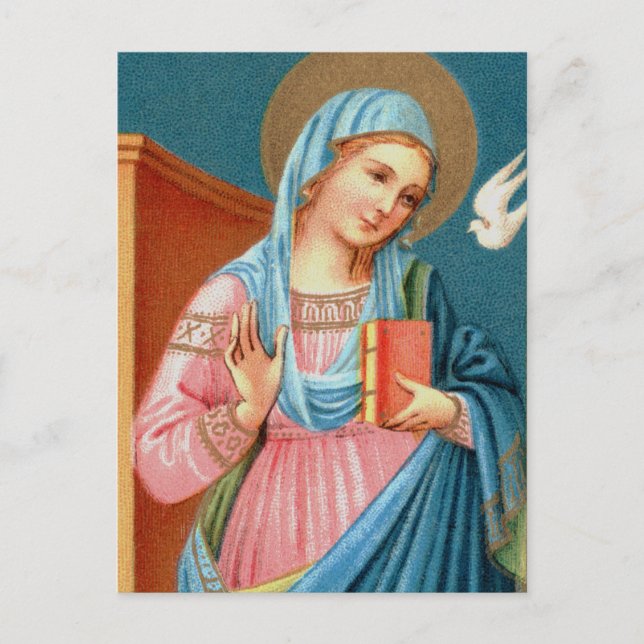 Mary, from F. Lippi’s Annunciation (Detail; M 038) Postcard (Front)