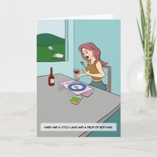 Mary Had a Little Lamb Card