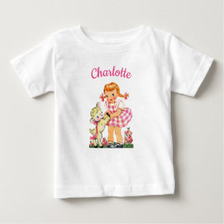 Mary Had a Little Lamb personalised name girl Baby T-Shirt