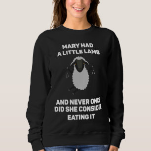 Mary Had a Little Lamb Vegan Sweatshirt