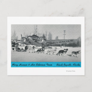 Mary Hansen & Siberians w/ Aeroplane Postcard