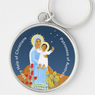 Mary help of Christians Key Ring