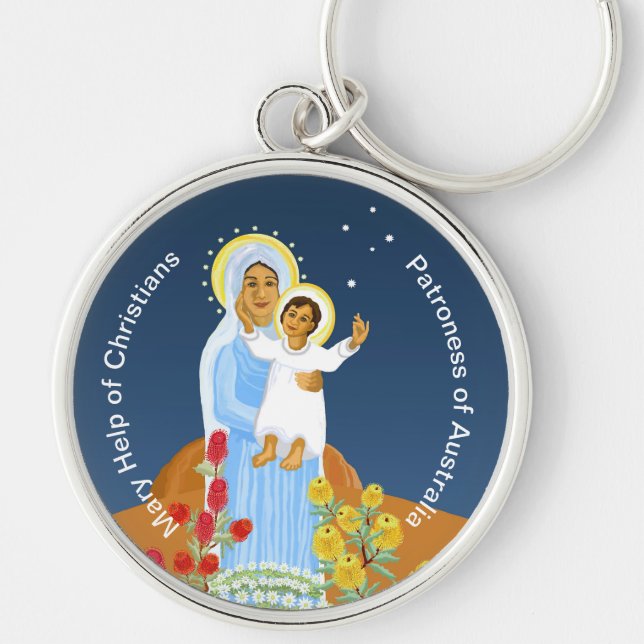 Mary help of Christians Key Ring (Front)
