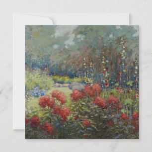 Mary Hiester Reid - A Garden In September Holiday Card