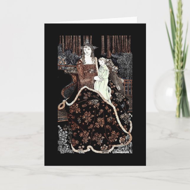 Mary Holding Baby Jesus Holiday Card (Front)