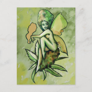 Mary Jane Fairy Green Goddess Toker                Postcard