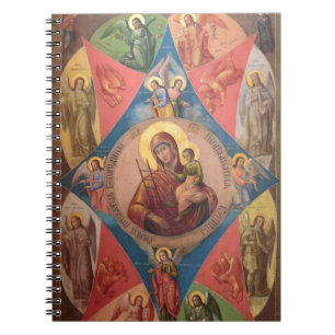 Mary, Jesus, And Angels Notebook